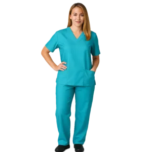 Polyester (Stretchable) – Double pocket Nurse Scrubs